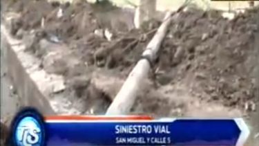 Video: impactante accidente con un camión en Pocito
