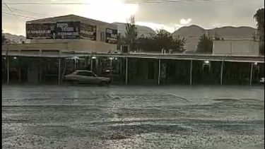 Video: ahora un temporal afectó a Los Berros