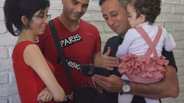 Video: a pura emoción, Mustafá y Cefín llegaron a Rawson