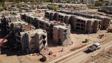 Los Molinos, ubicado en Capital, uno de los complejos de monoblocks que el Estado construye en San Juan.