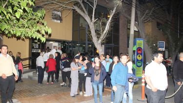 En el centro eligieron salir a la calle e intentar irse a su casa