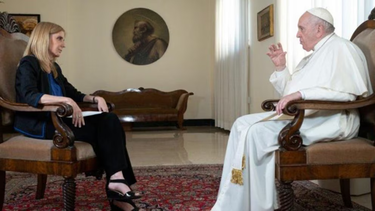 El Papa Francisco, durante la entrevista televisiva que brindó.