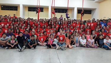 Uñac presenció un adelanto de lo que será el espectáculo final de la FNS