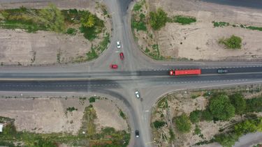 La rotonda gigante en Ruta 20 y Gorriti es una obra muy esperada porque la zona es epicentro de siniestros viales en San Juan.