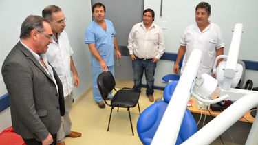 El ministro de Salud recorrió el hospital de Albardón