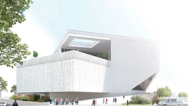 Así se vería el nuevo edificio de la Central de Policía de San Juan, según el proyecto que ganó el concurso oficial.&nbsp;