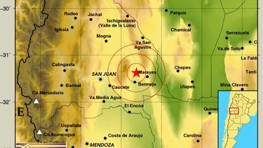 Un sismo de 4.6 sacudió el mediodía sanjuanino