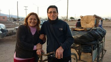 La mudanza la hicieron hasta en bicicleta