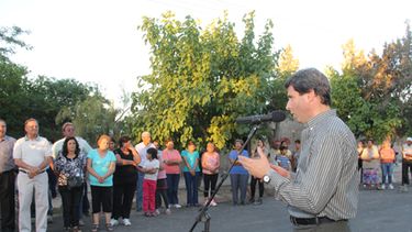 Uñac visitó Pocito para inaugurar pavimento