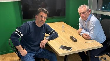 A la izquierda, el sanjuanino Páez Delgado y a la derecha, el dueño de Wenance, Alejandro Muszak