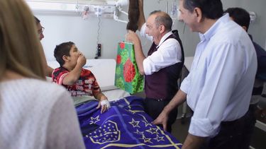 Los chicos de los hospitales sanjuaninos pasaron una hermosa previa de la Navidad