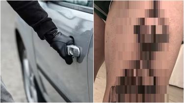 Atraparon a un ladrón que robó dinero de un auto en Rawson: lo identificaron por un particular tatuaje