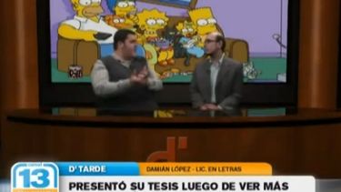 Rindió su tesis luego de 200 capítulos de “Los Simpson”