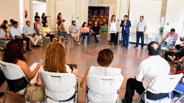 Guido Romero, ministro de Cultura, Turismo y Deporte, encabezó la reunión.