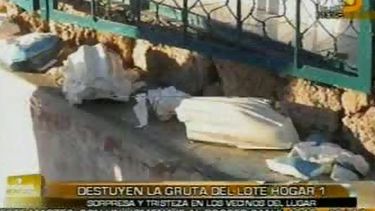 Indignación vecinal tras la destrucción de una gruta en Chimbas