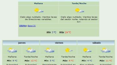 Anuncian máxima de 24 grados y viento Sur