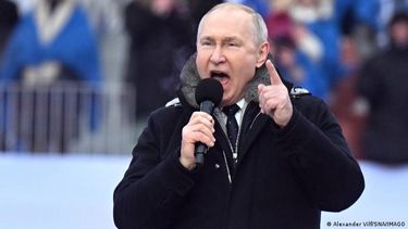 Putin, durante un discurso que brindó en Rusia.