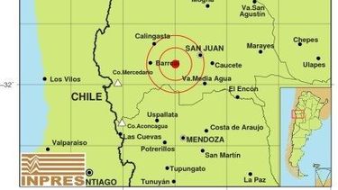 Un fuerte sismo alertó a los sanjuaninos la noche del sábado