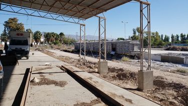 Mirá los avances de las obras en la Estación de Trenes de Albardón
