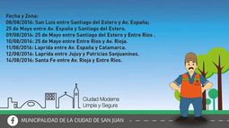 Cronograma de poda: semana del 8 al 14 de Agosto