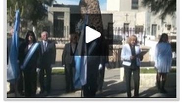 Los padres de Sarmiento fueron homenajeados entre discursos y coronas