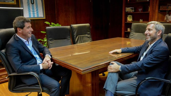 Uñac y Frigerio se reunieron en Casa de Gobierno