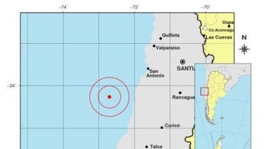 Un fuerte sismo de 6,8 grados en la costa de Chile se sintió en San Juan