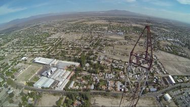 Mirá el impresionante vuelo de Drone sobre la antena de Colón