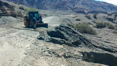 Trabajos de emergencia en la Ruta 150: Vialidad Nacional restableció la conexión entre Jáchal y Rodeo tras el temporal