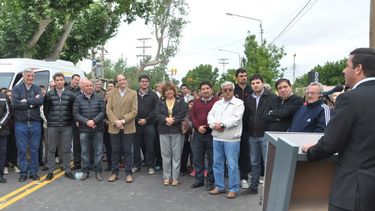 Inauguraron pavimento y ensanche de la General Acha