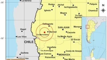 Mirá cómo fue el sismo que sacudió la tarde sanjuanina