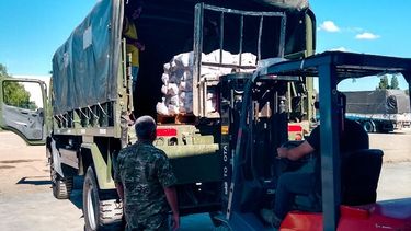 El Ejército Argentino colabora con Desarrollo Humano en la asistencia a pueblos originarios