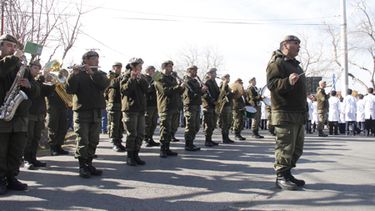Rawson: Promesa de lealtad a la bandera, desfile y espectáculo artístico