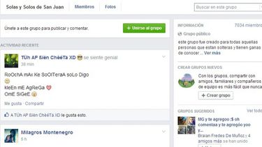 Los solos y solas de San Juan ya arman citas por Facebook