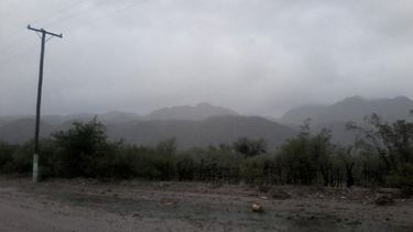 Valle Fértil: la lluvia paró y sólo queda un evacuado