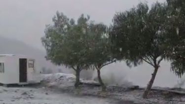 La nevada llegó a Jáchal y enamoró a los lugareños: mirá los videos