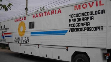 Unidad Sanitaria Móvil en Caucete