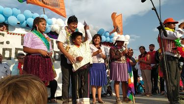 Evo Morales revolucionó su Bolivia chica, en Pocito