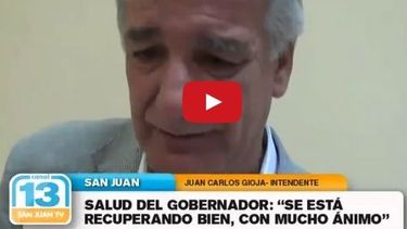 La salud de Gioja: Le pone mucha voluntad