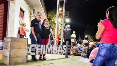 Chimbas a pleno para la FNS, sumaron luces, murales e inauguraron veredas