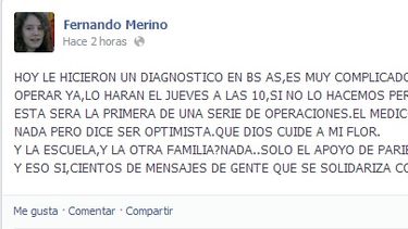 Operarán del ojo en Buenos Aires a la menor que fue atacada por una compañera