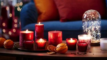 Velas, almohadones, ideal para los días grises
