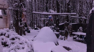 Impresionantes postales de Pedernal todo blanco