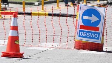 Cortaron el tránsito en una reconocida calle de Pocito