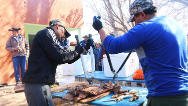 Los vecinos de La Majadita se organizan durante todo el año para recibir a miles de visitantes en la Fiesta de Chivo.