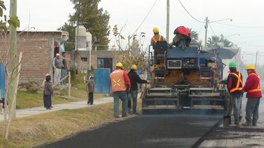 San Martín: Vialidad Nacional pavimentó calle Colón