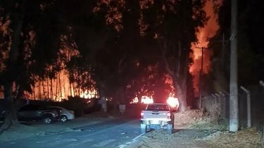 Imagen de archivo del incendio del año pasado en el Parque Sarmiento.
