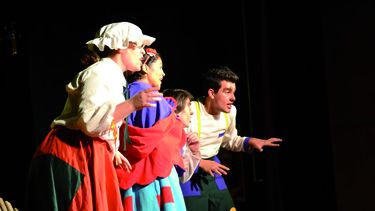 Los albardoneros disfrutan del teatro