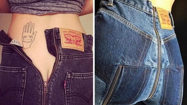 ¿Tendencia?: crean un jean con cierre en la cola