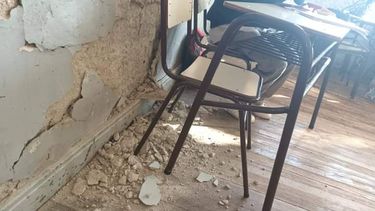 La zona histórica de la centenaria Escuela Normal Superior Fray Justo Santa María de Oro es la que está en peor condición, según los alumnos.